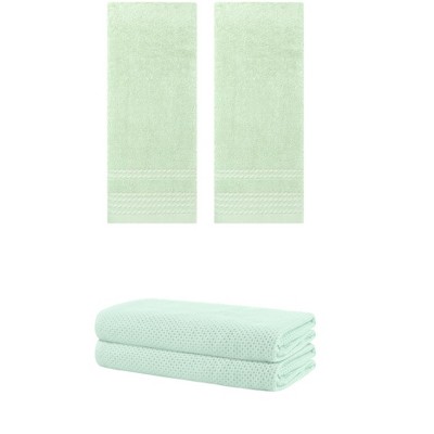 REGALWOVEN Bath Hands Towel Sets For Bathroom, Gym, SPA 2 Pack