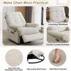 NicBex Chenille Glider Rocking Chair,Upholstered Swivel Recliner Chairs with High Backrest,Adjustable Cozy Rocking Chair,Nursing Chair for Bedroom - 4 of 4