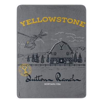 Paramount Yellowstone Welcome To The Ranch Micro Raschel Throw