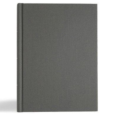 KJV Study Bible, Large Print Edition, Charcoal Cloth Over Board - by  Holman Bible Publishers (Hardcover)