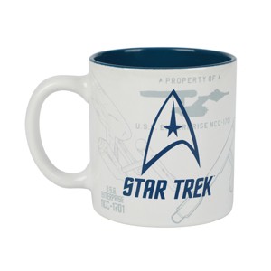 Star Trek The Original Series Property Of The USS Enterprise 16 Oz White Coffee Mug - 1 of 4