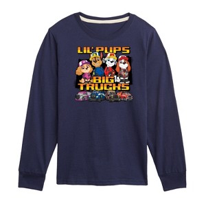 Boys' - Paw Patrol - Lil Pups Big Trucks Long Sleeve Graphic T-Shirt - 1 of 4