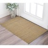 Pink And Brown Jute Striped Flatweave Handmade Area Rug - 2 of 4