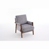 Okak Mid-Century Style Ergonomic Lounge Armchair with Soft Waist Cushion,Reading Leisure Chair for Living Rooms,Relaxation Areas - 2 of 4