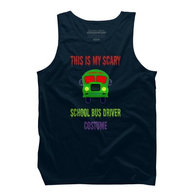 Men's Design By Humans Halloween School Bus Driver Costume By TeeShirtMadness Tank Top