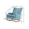 NicBex Polyester Glider Rocking Chair,Upholstered Nursery Rocking Chairs with High Backrest,Modern Rocking Chair,Nursing Chair for Bedroom - image 3 of 4