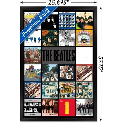 The Beatles Albums Black Framed Wall Poster 24" x 36"