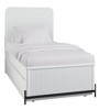 TiramisuBest White Full Twin Trundle Bed, Solid Wood + MDF, 82x56x54 inches, 202 pounds, Reeded Fronts, Birch Veneer - 2 of 4