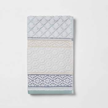 Pattern Filled Stripe Towel Blue - Threshold™