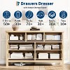 GAOMON Fluted 7 Drawer Dresser for Bedroom, 47.4'' Wide Mid Century Modern Chest of Drawers, Wooden Fluted Dresser Chest - 4 of 4