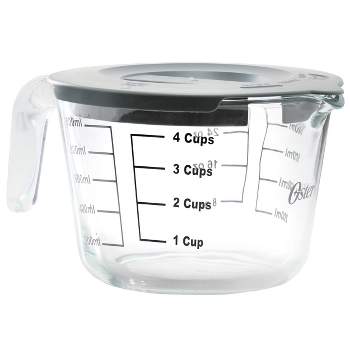 Anchor Hocking Triple-Pour Measuring Cup with Plastic Lid, 250-ml