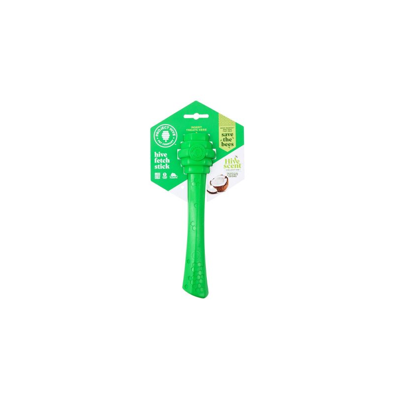 Project Hive Pet Company Tropical Coconut Fetch Stick Interactive Dog Toy - Green, 3 of 9