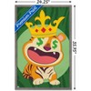 Trends International Tiger with Crown Framed Wall Poster Prints - 3 of 4