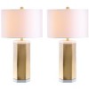 Alya Table Lamp (Set of 2) - White/Brass Gold - Safavieh. - image 3 of 4