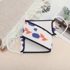 Unique Bargains Tulip Flowers Body Scrub Towel for Bathroom 22.83"x3.54" Blue 1 Pc - 3 of 3