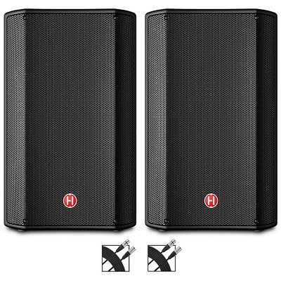 Harbinger VARI V1112 12" Powered Speakers Pair With Cables