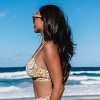Women's Swimwear Ditsy Floral Scalloped V-neck Cross Back Bikini Top - Cupshe - 2 of 4