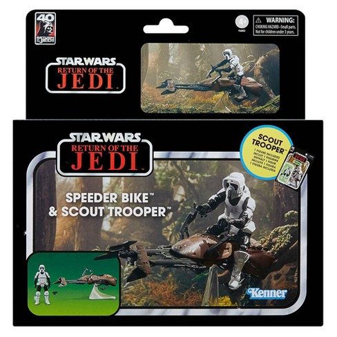 twintig entiteit scheerapparaat Star Wars: Return Of The Jedi Speeder Bike And Scout Trooper Action Figures  : Target