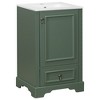 Chery Life 20" Bathroom Vanity with Ceramic Sink, Soft Close Door, Compartment Drawer - 2 of 4