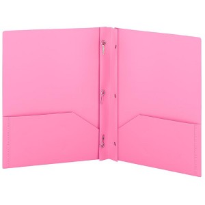 Enday Plastic 2-Pockets Poly Portfolio W/ 3 Prongs - 1 of 4