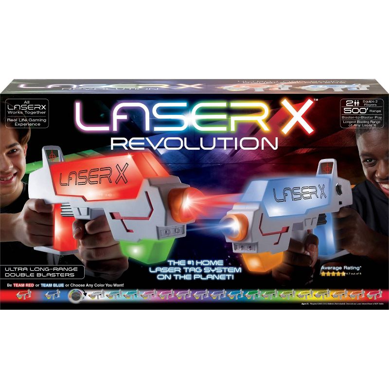 Laser X Revolution Two Player Long Range Laser Tag Gaming Blaster Set, 1 of 10