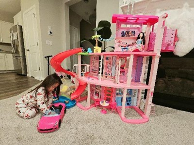 Barbie Dream House Doll house with Pool, Slide & Elevator : : Toys  & Games