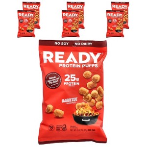 Ready Protein Puffs, Barbecue, 6 Bags, 2.82 oz (80 g) Each - 1 of 4