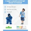 Sesame Street Elmo Cookie Monster T-Shirt and Shorts Outfit Set Infant to Toddler - 3 of 4