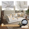 Kumasinova Modern Cloud Couches for Living Room, Upholstered Loveseat Sofa Bed with Multiple Large Soft Pillows, Convertible Sleeper Sofa - 3 of 4