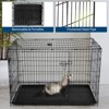 Portable Pet Cage for Small Animals - Thickened Steel Rabbit Cage with Slide-Out Tray, Removable Travel Cage for Rabbits, Guinea Pigs, Chinchillas - 3 of 4