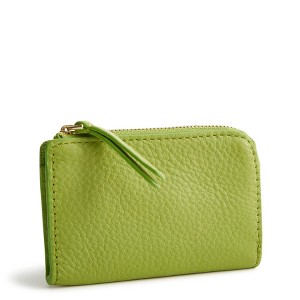 Vera Bradley Women's Leather Zip Card Pouch - 1 of 2
