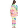 Just Love Women's Tie Dye Two Piece Thermal Pajama Set - Waffle PJ Set - 3 of 3