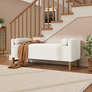 Christopher Knight Home Escoffier Modern Boucle Upholstered Storage Ottoman - 1 of 4
