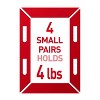 Command 5lbs Picture Hanging Strips White: Damage-Free Wall Adhesive, Art & Stationery Mounting, 2-Pack - 2 of 4
