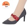 INSPIRE CHIC Women's Leather Bowknot Detachable Elastic Shoe Heels Strap Band - 4 of 4