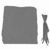 DOMETOUR Universal Canopy Cover Replacement for 12x9 Ft Curved Outdoor Pergola Structure-Grey - 4 of 4