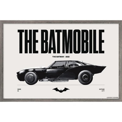 Trends International DC Comics Batman: 85th Anniversary - The Batmobile 2022 Framed Wall Poster Prints