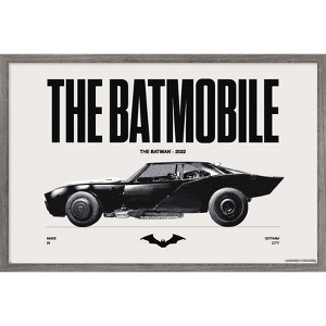 Trends International DC Comics Batman: 85th Anniversary - The Batmobile 2022 Framed Wall Poster Prints - 1 of 4