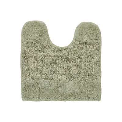 Sage Green 20" x 20" Cotton Tufted Non-Slip Contour Bath Rug