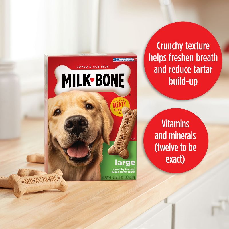 Milk-Bone Beef Biscuits Large Dog Treats, 4 of 10