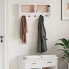 Aghana Digitals White Wall-Mounted Coat Rack with 5 Hooks - Solid Pine & Engineered Wood for - 3 of 4