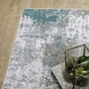 Oriental Weavers Malibu MAL02 Grey / Blue Indoor Area Rug - 2' x 8' - 4 of 4