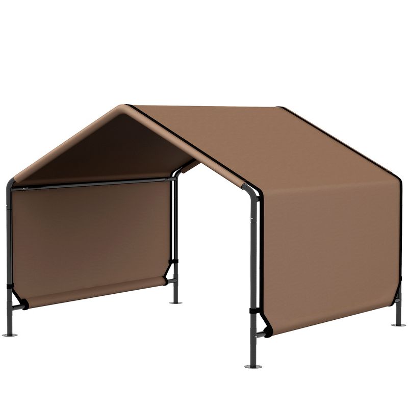 PawHut Dog Tent, Portable Dog Shelter Water Resistant Dog Beach Tent for Shade Protection, for Outdoor, Garden, Patio, Backyard, Brown, 4 of 7