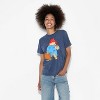 Women's Paddington Oversized Short Sleeve Graphic T-Shirt - Washed Blue - 2 of 3