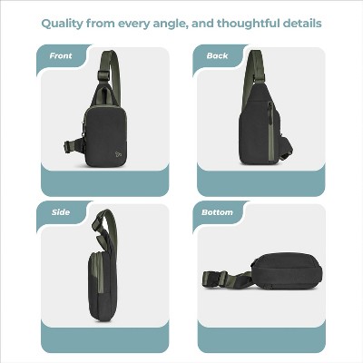 Travelon Anti-Theft The Voyages Compact Sling - Black — фото 4