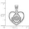 Black Bow Jewelry Sterling Silver Ohio State Buckeyes NCAA Pendant - 2 of 3
