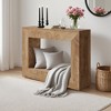 47 Farmhouse Console Table with Storage Shelf - Wood Sofa Table Behind Couch, Vintage Hallway Accent Table for Living Room Entryway - 3 of 4