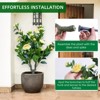 Artificial Flower Ball Tree with Ground Spike, Fake Plants for Outdoor Indoor Front Porch Garden - 3 of 4