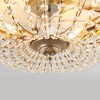 KAISITE 20" Vintage Crystal Cage Ceiling Fan with Light, Gold Fandelier with Remote for Bedroom Living Room - 4 of 4