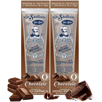 Dr. Sheffield's Certified Natural Kids Chocolate Toothpaste - 4.2oz/2pk